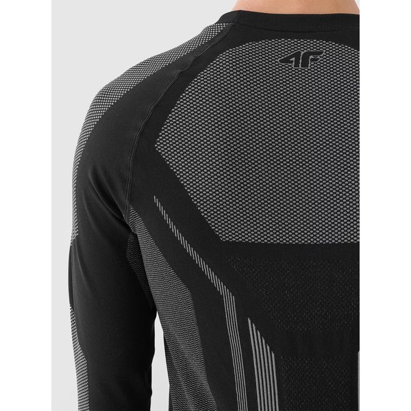 Longsleeve termoaktywny męski USEAM165 4F - głęboka czerń