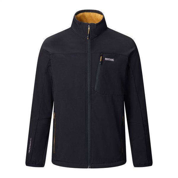 Softshell męski Mountdale Regatta - black (wood brown)