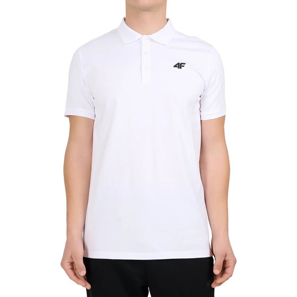 Koszulka męska polo M0770 4F - biała