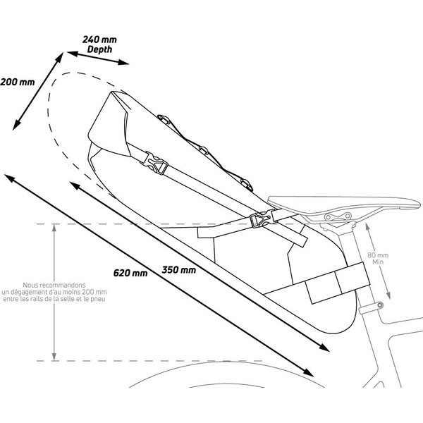 Torba rowerowa podsiodłowa Z Adventure R17 8-17L Zefal