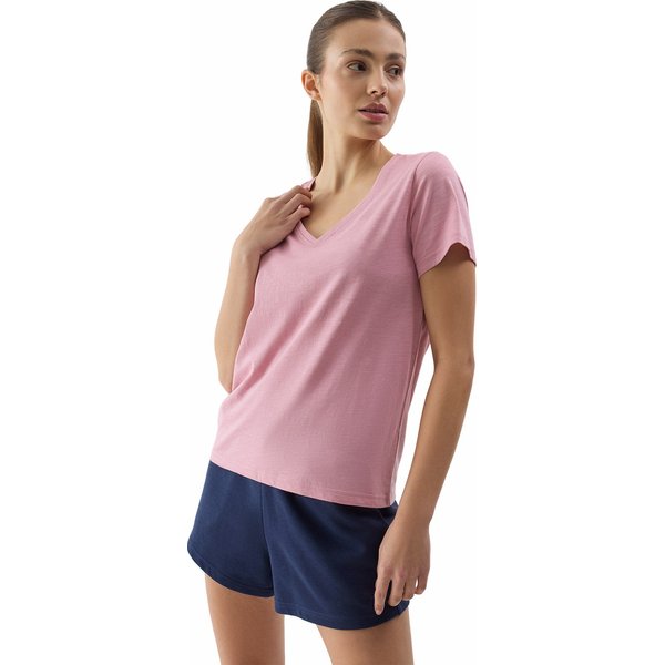Koszulka damska 4FWSS24TTSHF1162 4F - jasny róż