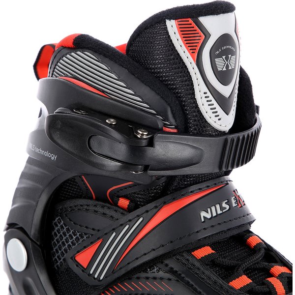 Rolki Extreme NA9080 Nils - czarno-czerwone