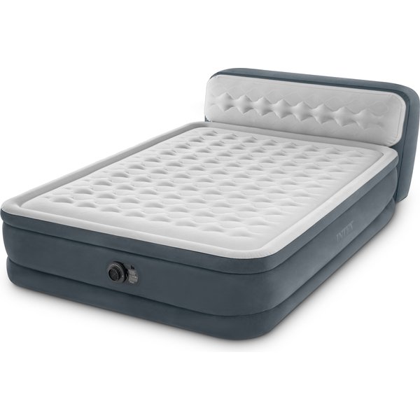 Materac 2-osobowy z zagłówkiem Ultra Plush Queen 152x236x86cm 220-240V Intex