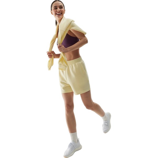 Spodenki damskie 4FWSS24TSHOF324 4F - jasny żółty