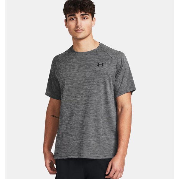 Koszulka męska Tech Textured Under Armour - Castlerock/Black