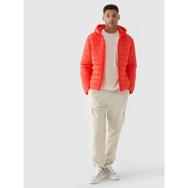 Kurtka puchowa męska TDJAM484 4F - czerwień