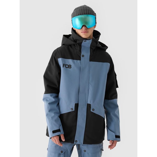 Kurtka snowboardowa męska TTJAM509 4F - denim