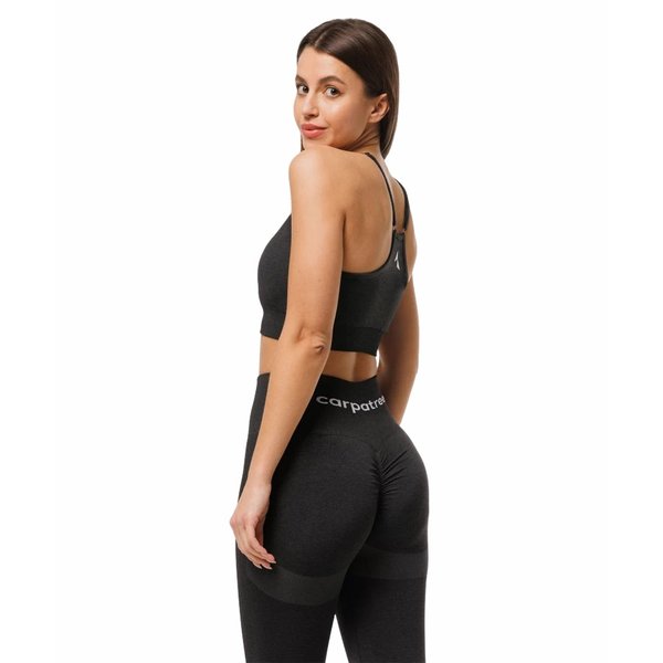 Biustonosz bezszwowy damski Allure Carpatree - black