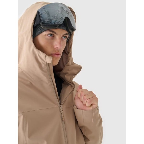 Kurtka narciarska męska TTJAM579 4F - jasny brąz