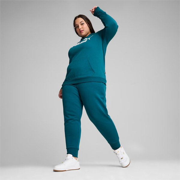 Bluza damska Essentials Logo Hoodie Fleece Puma - Cold Green