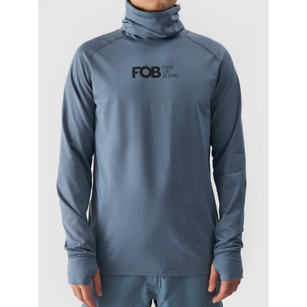 Longsleeve termoaktywny męski UBRUM080 4F - denim