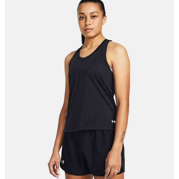 Bezrękawnik damski Launch Singlet Under Armour - Black/Reflective