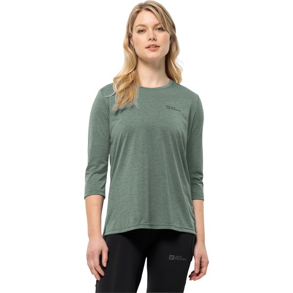 Koszulka damska Crosstrail 3/4 Jack Wolfskin - hedge green
