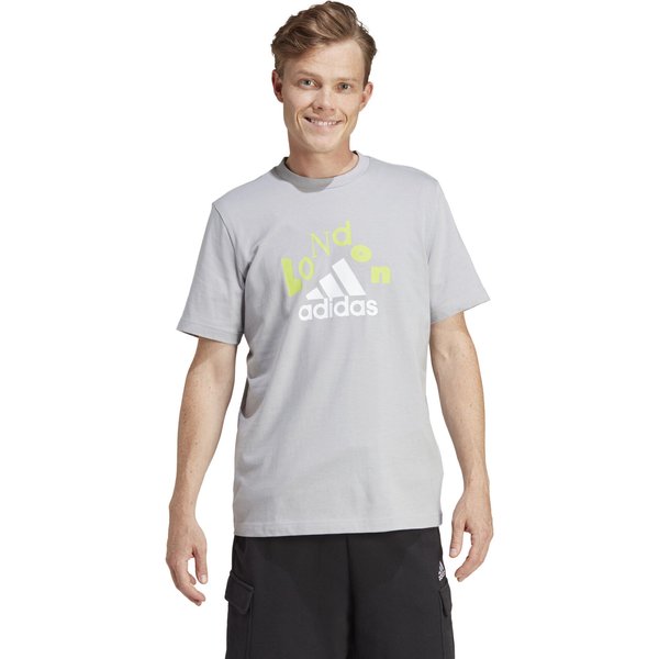 Koszulka męska Graphic Tee Adidas - szara