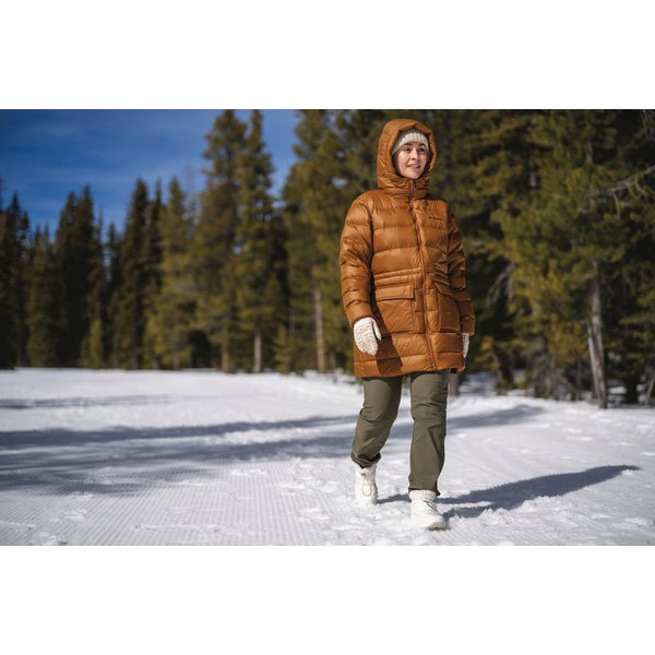 Płaszcz puchowy damski Harmony Falls Mid Down Columbia - Camel Brown