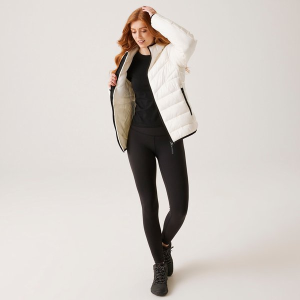 Kurtka puchowa damska Heatherly Regatta - blanc de blanc