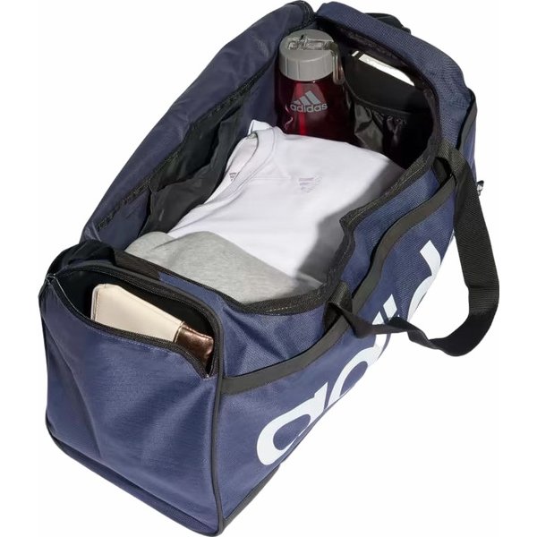 Torba Essentials Linear Duffel M 39L Adidas - granatowo-biała