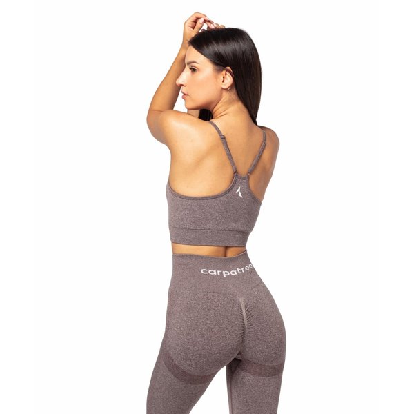 Biustonosz bezszwowy damski Allure Carpatree - Brown Melange