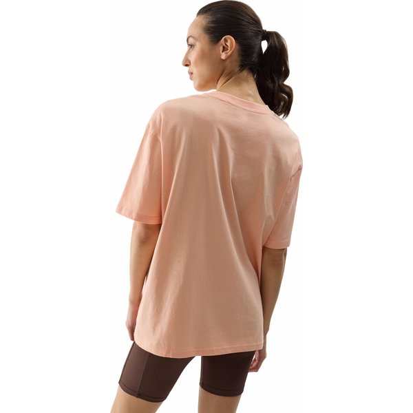 Koszulka damska 4FWSS24TTSHF1355 4F - pudrowy koral