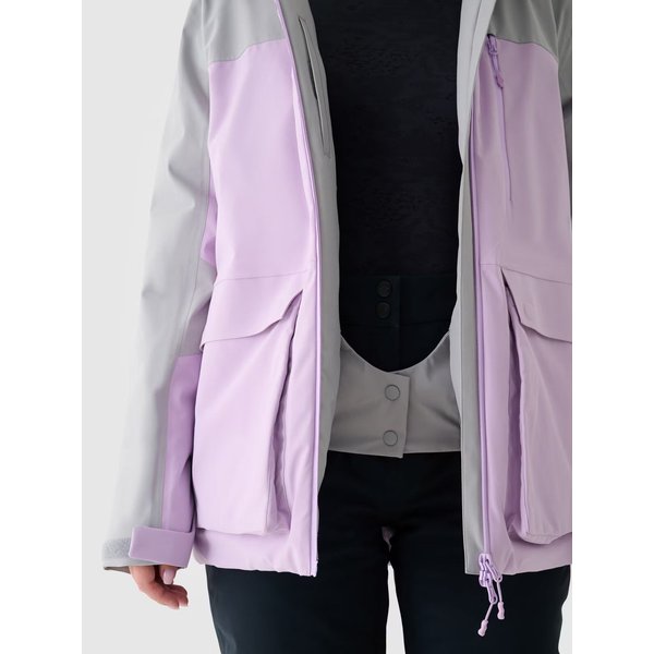 Kurtka narciarska damska TTJAF594 4F - jasny fiolet