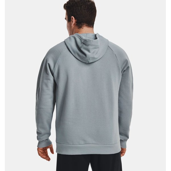 Bluza męska Rival Fleece Big Logo Hoodie Under Armour - Harbor Blue / Onyx White