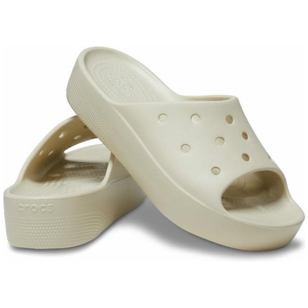 Klapki Classic Platform Slide Crocs - bone