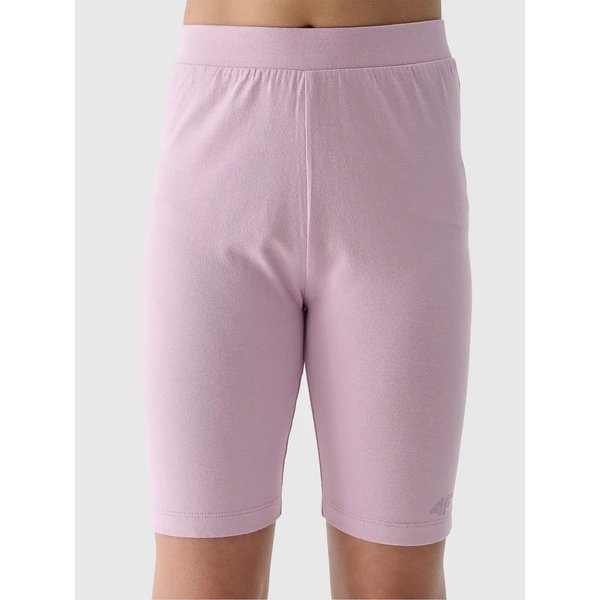 Legginsy, kolarki dziewczęce TSTIF014 4F - jasny róż