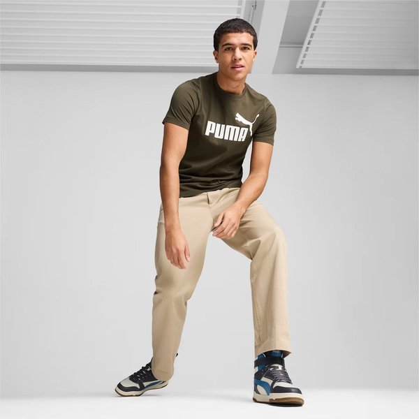 Koszulka męska ESS Logo Tee Puma - Dark Olive