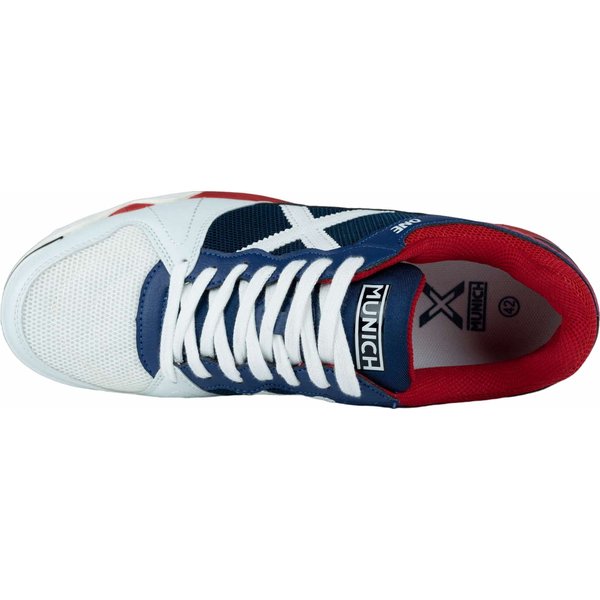 Buty piłkarskie, halowe One Munich - granatowy/czerwony