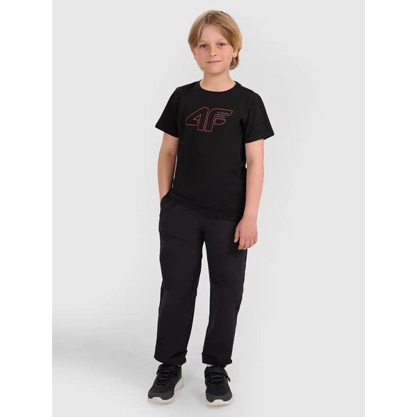 Koszulka chłopięca TTSHM2417 4F - głęboka czerń