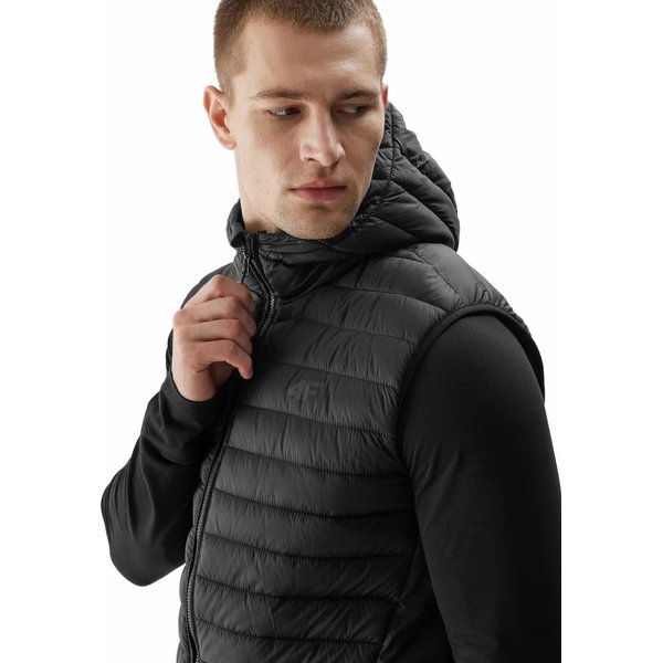 Kamizelka męska 4FAW23TVESM063 4F - głęboka czerń