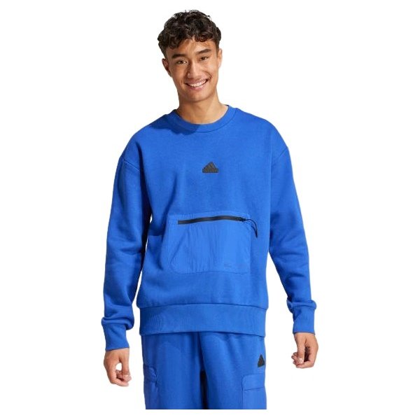 Bluza męska City Escape Fleece Adidas - niebieska