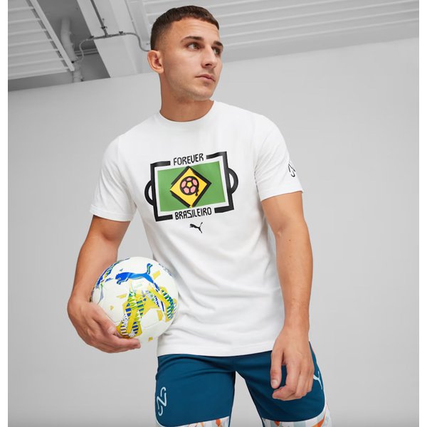Koszulka męska Neymar Jr Football Tee Puma - White