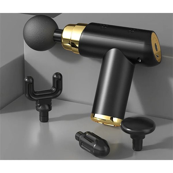 Pistolet do masażu wibracyjny z wymiennymi końcówkami