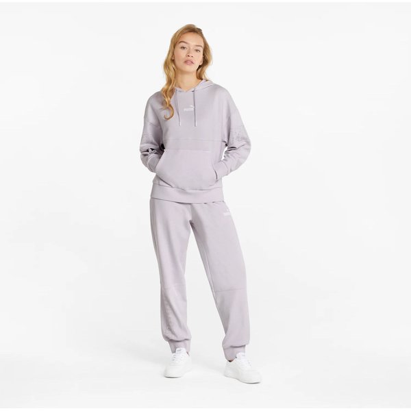 Bluza damska Power Colorblock Stardust Puma - jasnoróżowa