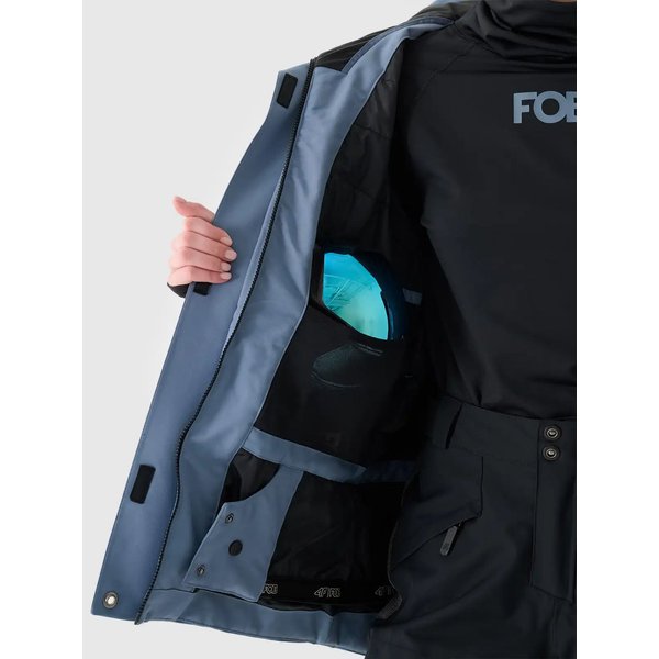 Kurtka snowboardowa damska TTJAF586 4F - denim