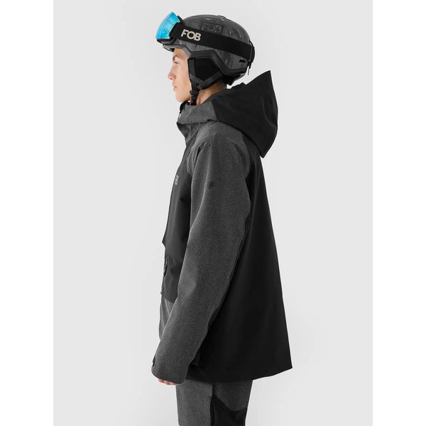 Kurtka snowboardowa męska TTJAM511 4F - głęboka czerń
