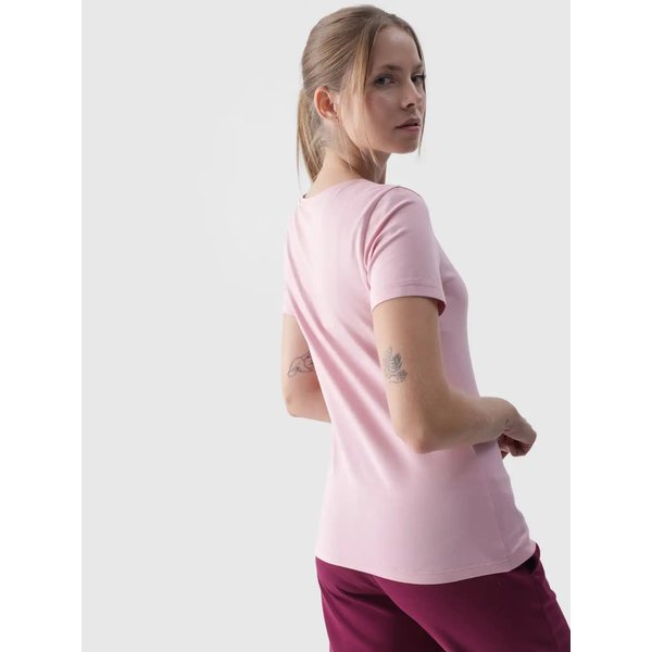 Koszulka damska 4FWMM00TTSHF1845 4F - jasny róż