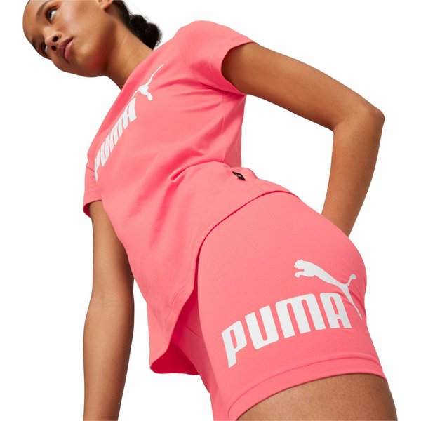 Spodenki damskie Essentials Logo Puma - różowe