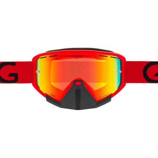 Gogle rowerowe MTB Firefly GOG Eyewear - matowy czerwony/polychromatic red