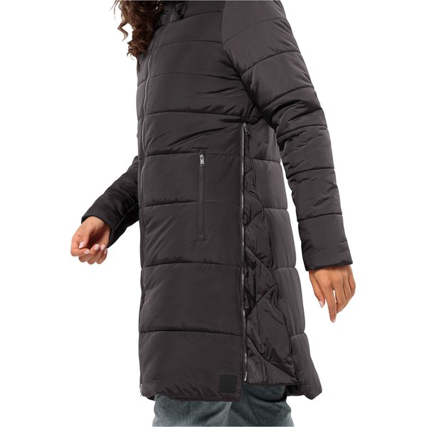 Płaszcz puchowy damski Eisbach Jack Wolfskin - phantom