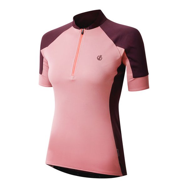 Koszulka rowerowa damska Flutter Jersey Dare2B - Lilas/DeepPlum