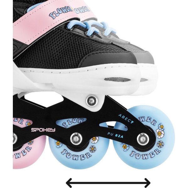 Rolki regulowane Joy Spokey - czarny/niebieski