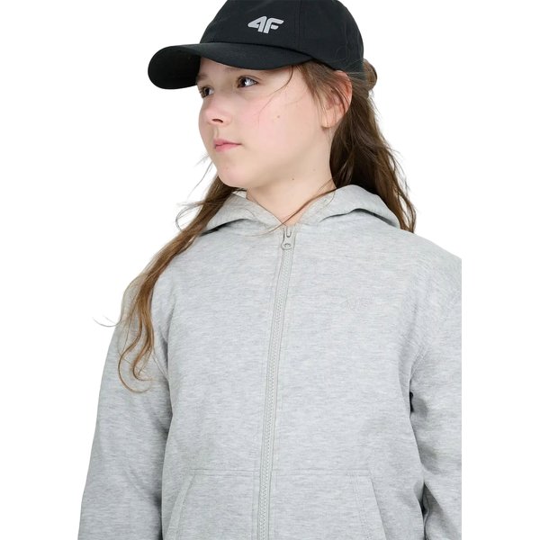 Bluza dziewczęca TSWSF1861 4F - szary melanż