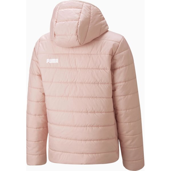 Kurtka juniorska ESS Hooded Padded Puma - różowa