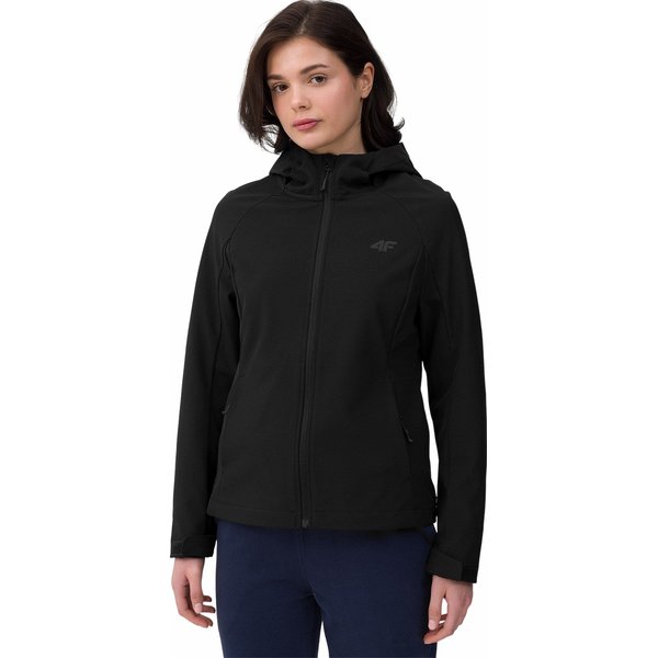 Softshell damski 4FWSS24TSOFF216 4F - głęboka czerń