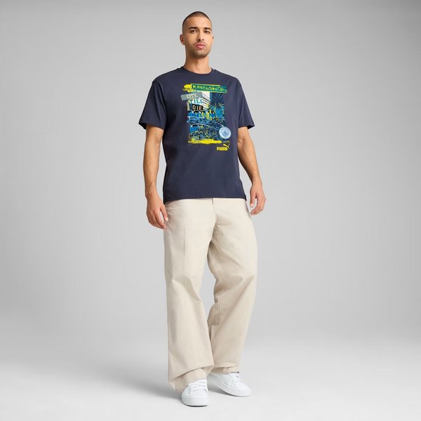 Koszulka męska Manchester City FC ftblNRGY + Tee Puma - Navy