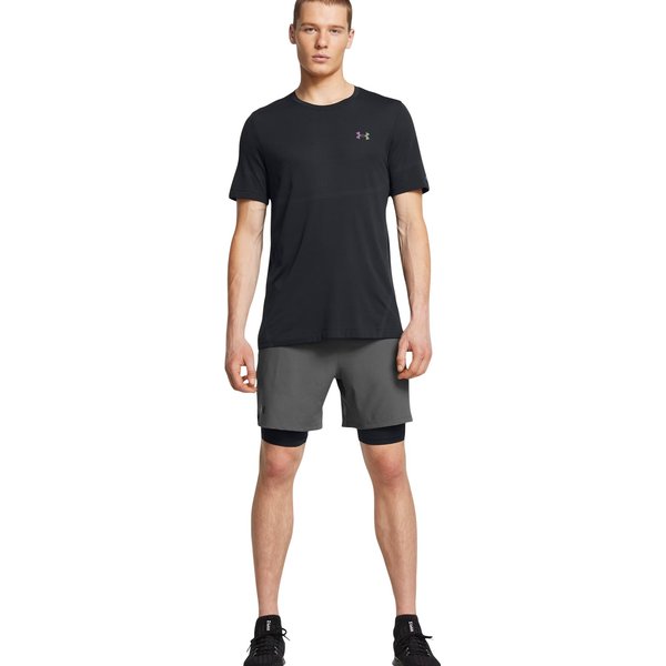Spodenki męskie Vanish Woven 2w1 Under Armour - Castlerock/Black