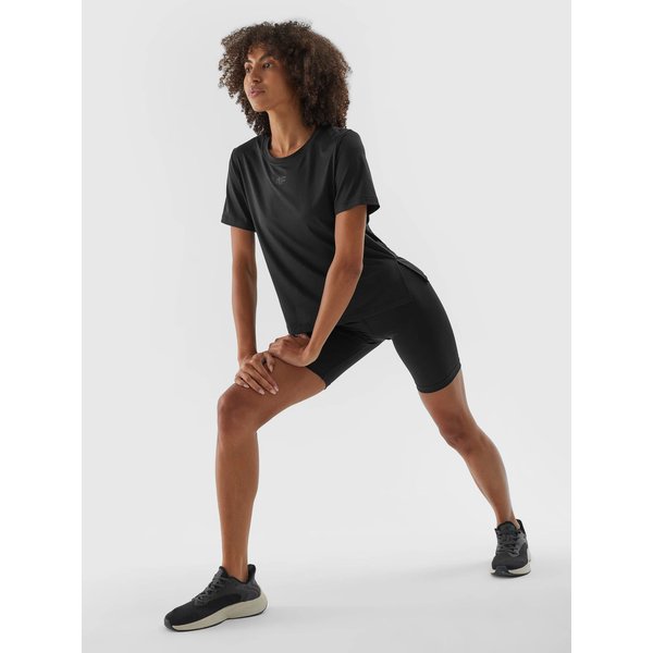 Koszulka damska TFTSF1012 4F - głęboka czerń