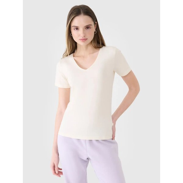 Koszulka damska TTSHF1990 4F - złamana biel